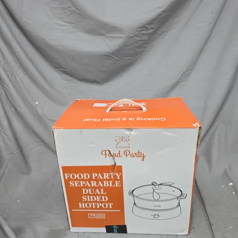 FOOD PARTY SEPARABLE DUAL-SIDED HOTPOT – KITCHEN APPLIANCE (BOXED)