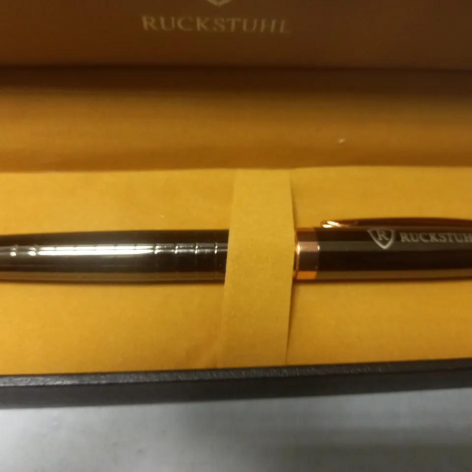 RUCKSTUHL STAINLESS STEEL LUXURY PEN IN GIFT BOX