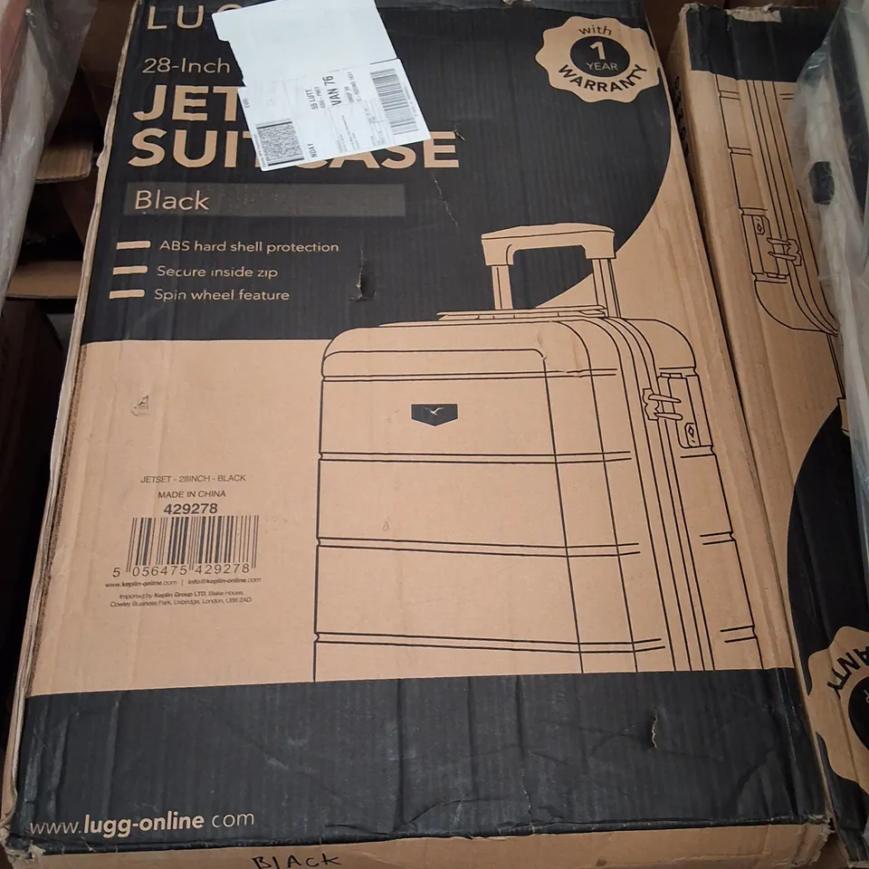 BOXED LUGG 28" JETSET SUITCASE - BLACK 