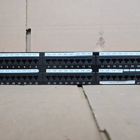 FUSION CAT 5E PATCH PANEL, 48-PORT RJ45, T568B, 19-INCH RACK-MOUNT