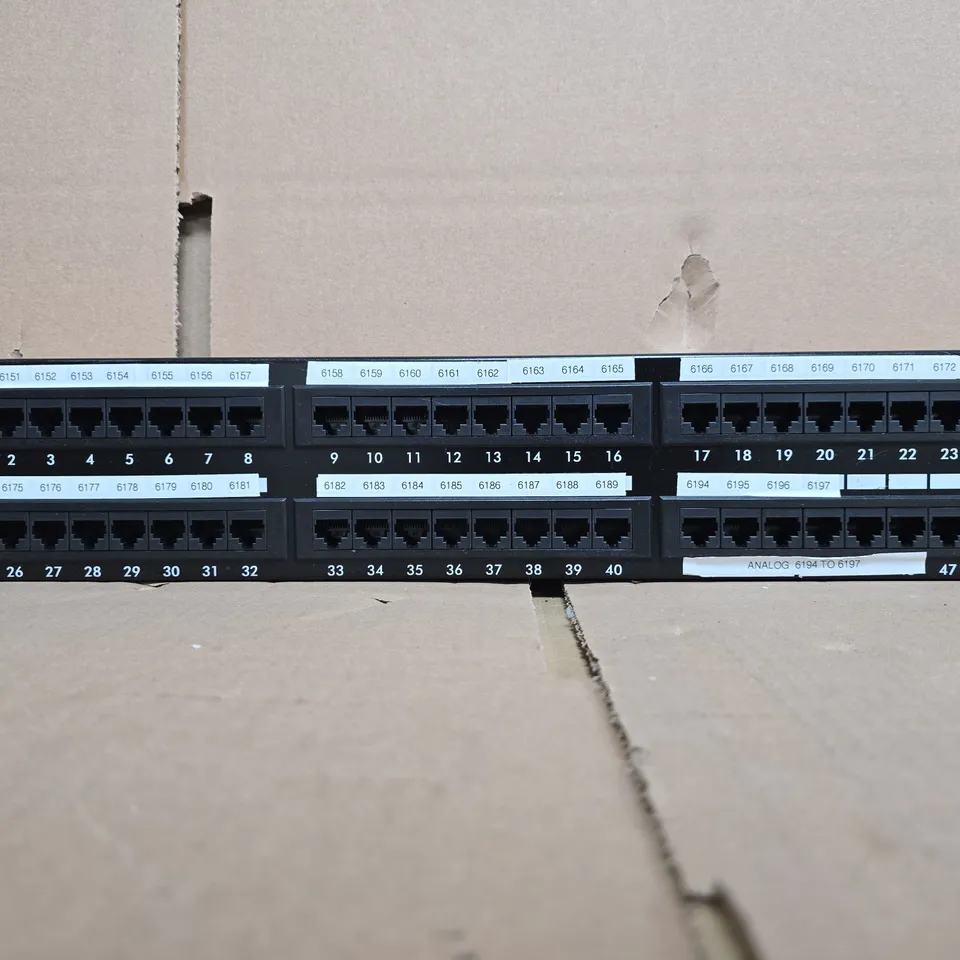 FUSION CAT 5E PATCH PANEL, 48-PORT RJ45, T568B, 19-INCH RACK-MOUNT