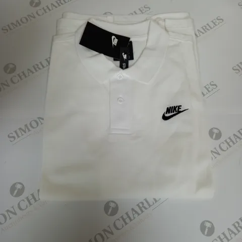 NIKE WHITE POLO SHIRT - S