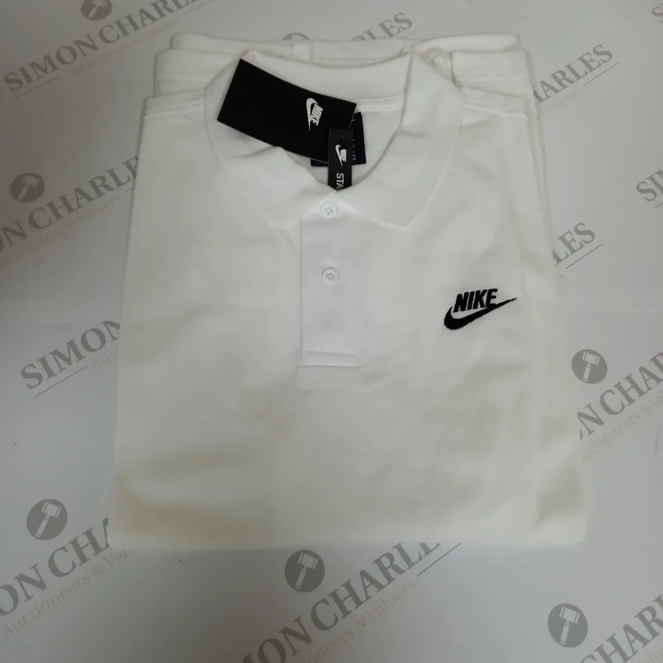 NIKE WHITE POLO SHIRT - S 