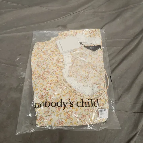 NOBODY'S CHILD LUMI BLOUSE – YELLOW FLORAL - SIZE L