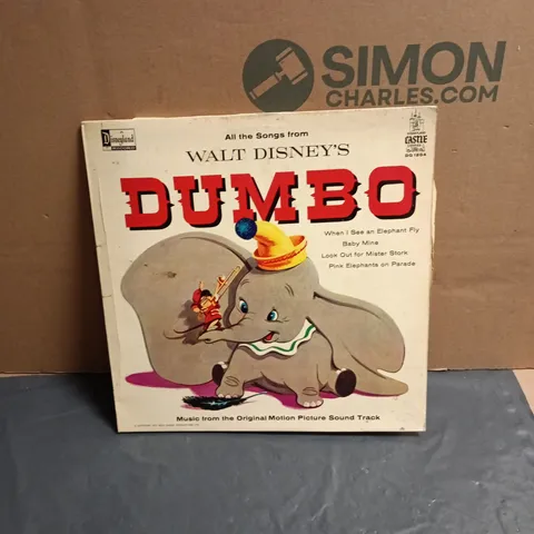 DUMBO – WALT DISNEY'S ORIGINAL MOTION PICTURE SOUNDTRACK LP (COPYRIGHT 1971)