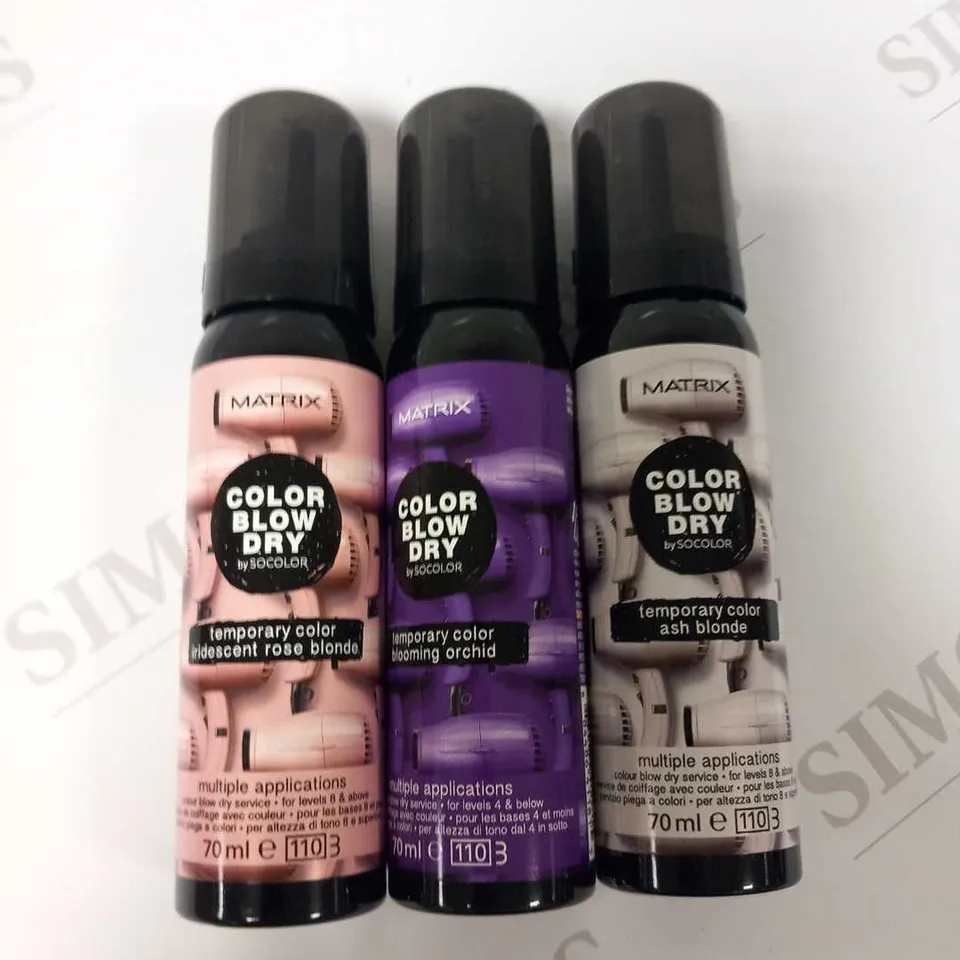 APPROXIMATELY 24 MATRIX COLOR BLOW DRY BY SOCOLOR BLOOMING ORCHID 70ML EACH