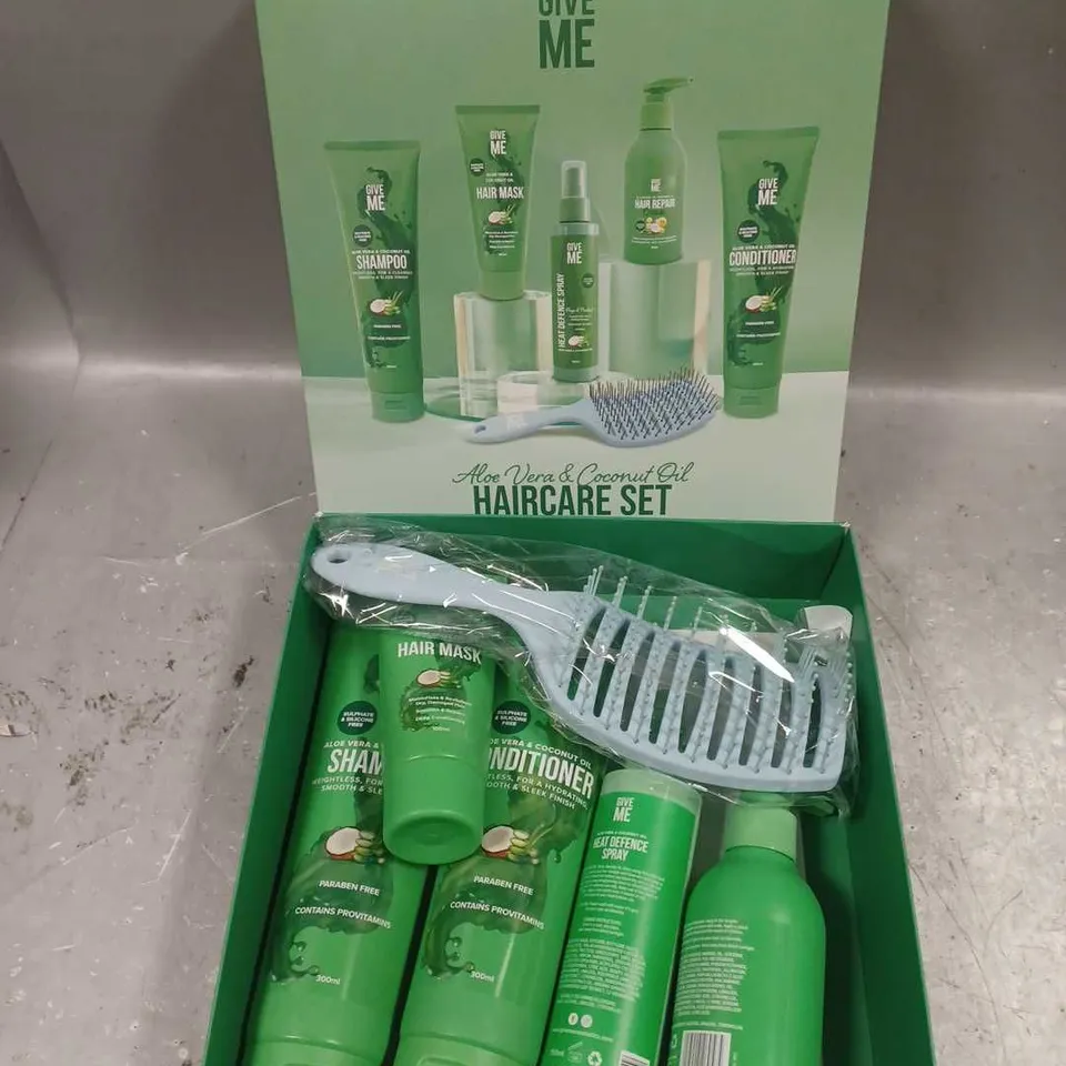 BOXED GIVE ME ALOE VERA & COCONUT OIL HAIRCARE SET