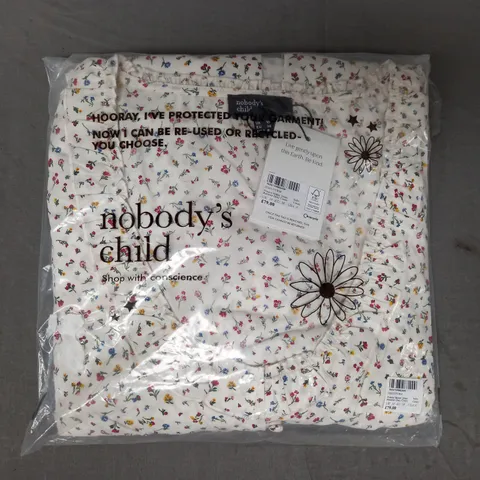 NOBODY'S CHILD FLOSSIE MIDAXI DRESS IN CREAM SIZE 10