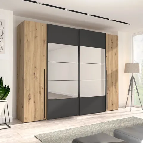 BOXED KORAN 8NO 4NO WARDROBE 210H×270W×61D CM (5 BOXES)