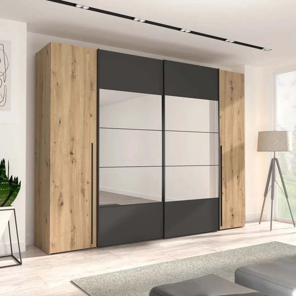 BOXED KORAN 8NO 4NO WARDROBE 210H×270W×61D CM (5 BOXES)