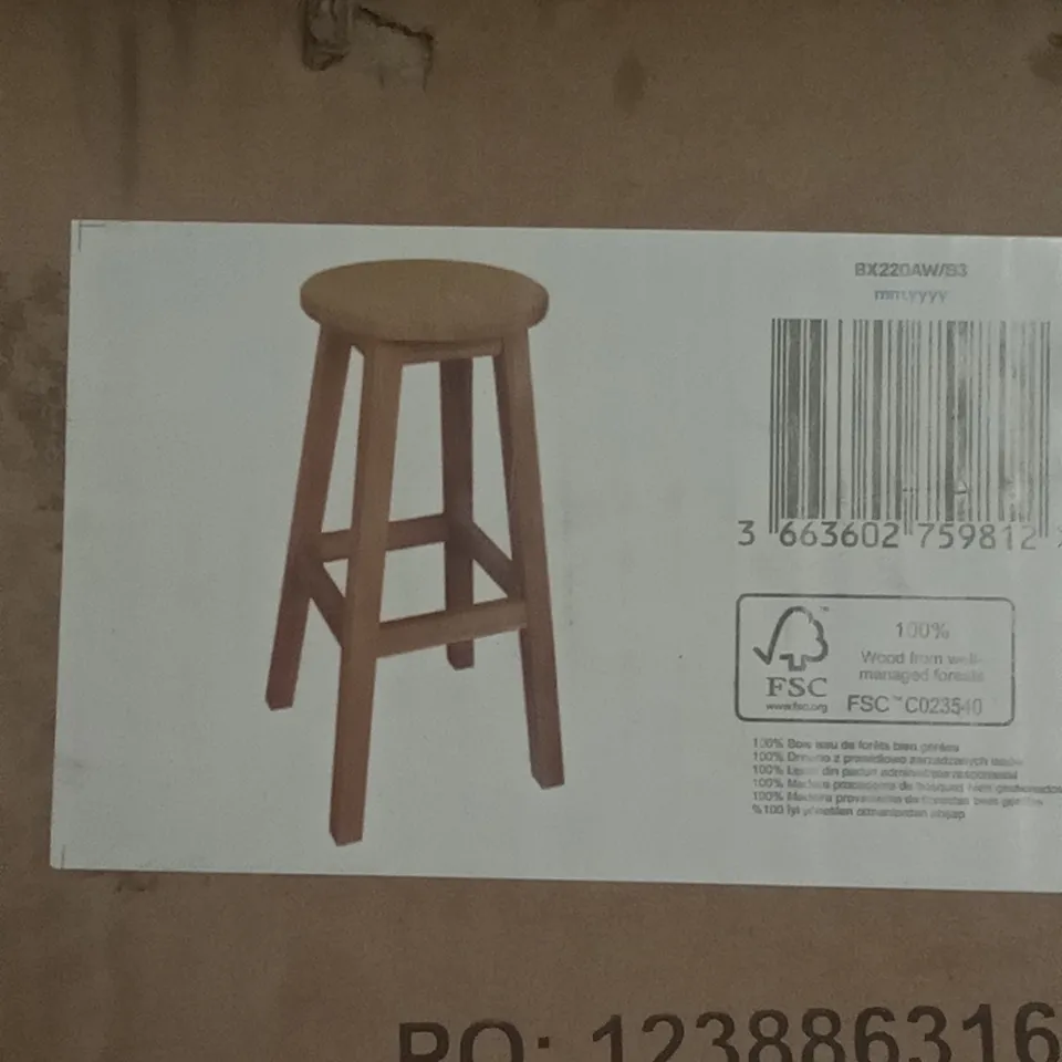BOXED GOODHOME VIRGINIA BAR STOOL