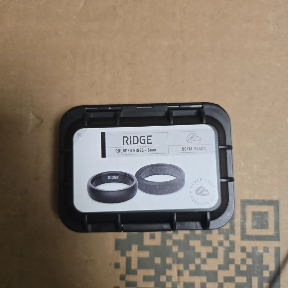 RIDGE 6MM ROUNDED RINGS – ROYAL BLACK (PAIR)