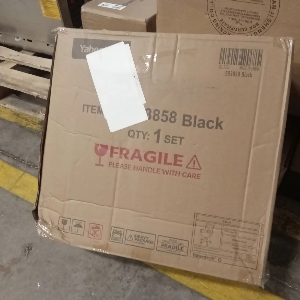 BOXED YAHEETECH OFFICE CHAIR - BLACK (1 BOX)
