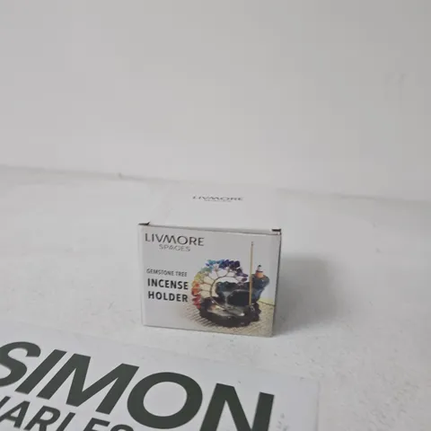 LIVMORE SPACES GEMSTONE TREE INCENSE HOLDER