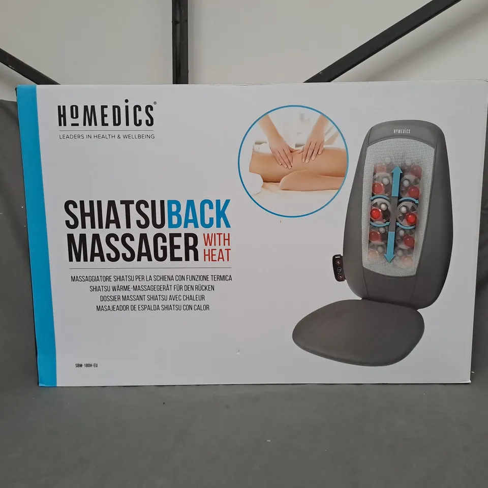 BOXED HOMEDICS SHIATSU BACK MASSAGER SBM-180H-GB