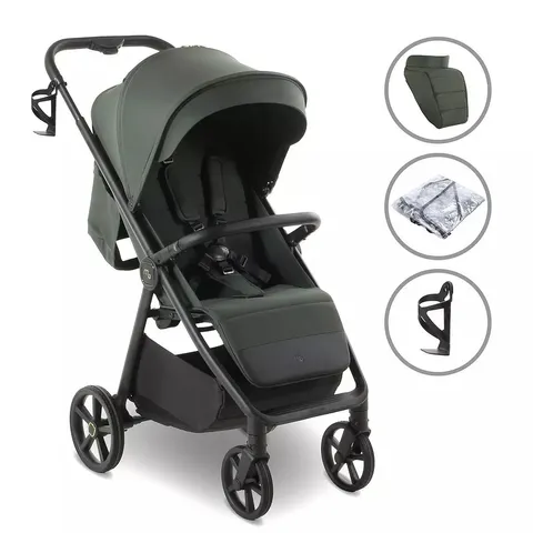 MY BABIIE MB170 PLUS PUSHCHAIR - FOREST GREEN