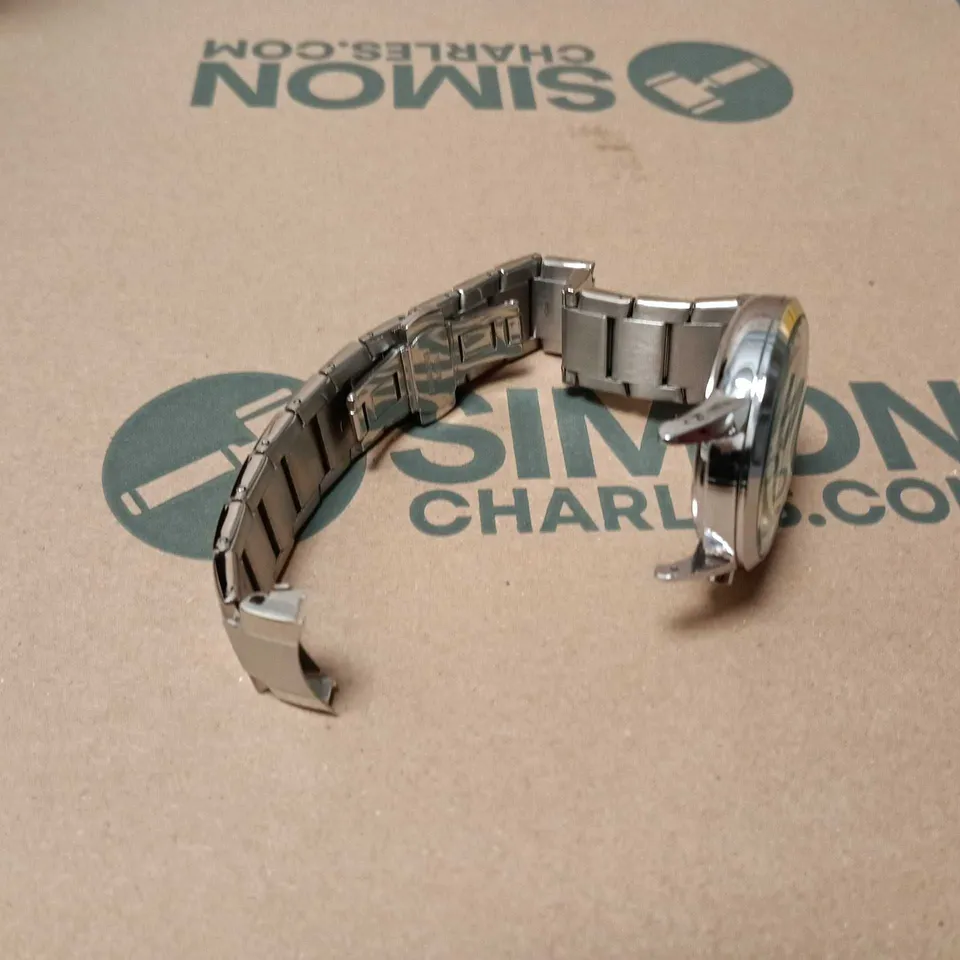 BOXED EMPORIO ARMANI CHRONOGRAPH WATCH WITH NAVY FACE