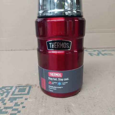 THERMOS STAINLESS KING FOOD FLASK 710ML – RED