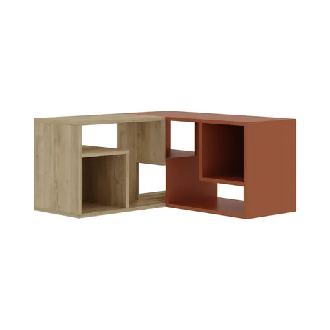 BOXED MODERN GLIS CORNER TV UNIT - HITIT, SANDSTONE (1 BOX)