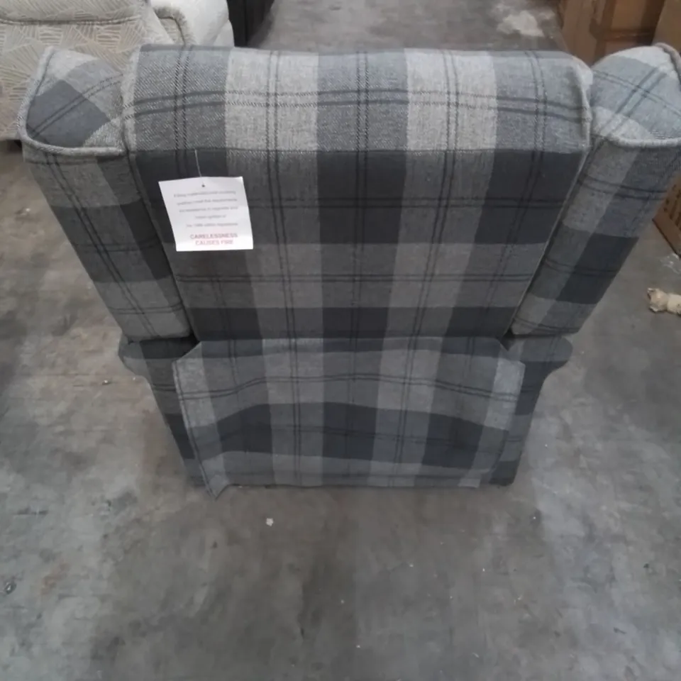 DESIGNER PATTERNED FABRIC EASY CHAIR