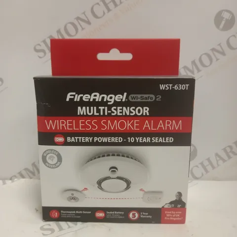 BOXED FIREANGEL WI-SAFE 2 MULTI SENSOR WIRELESS SMOKE ALARM