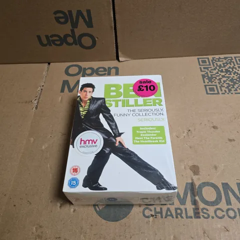 BEN STILLER THE SERIOUSLY FUNNY 4 DVD COLLECTION: TROPIC THUNDER, ZOOLANDER, MEET THE PARENTS, THE HEARTBREAK KID. SEALED