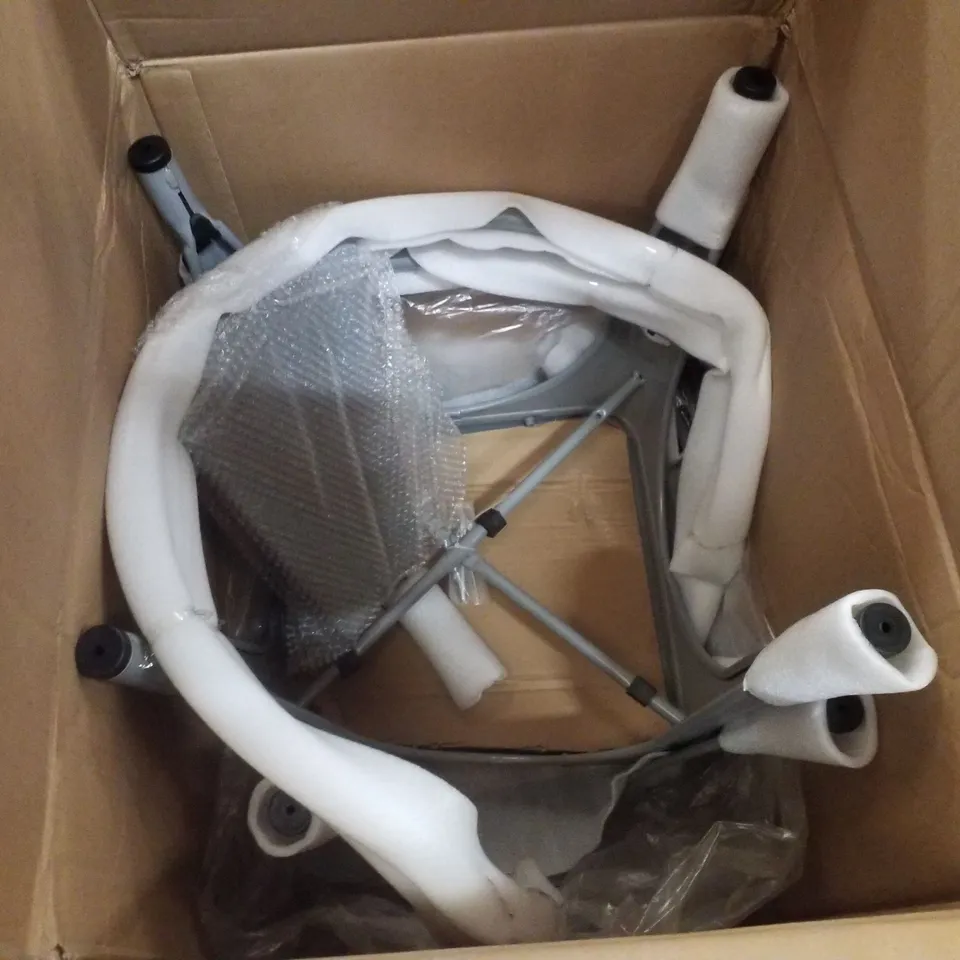 BOXED COLTON DINING CHAIR WITH ARMS - GREY