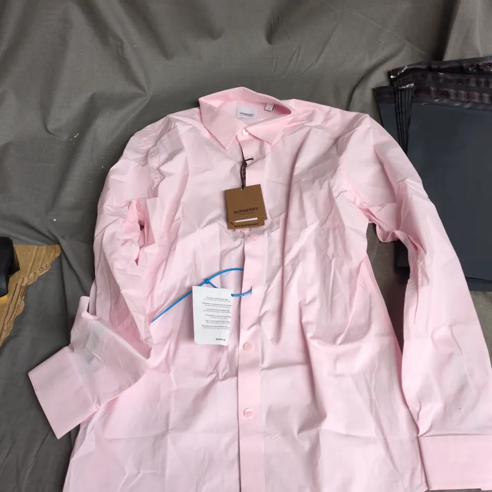 BURBERRY PINK SHIRT - SIZE M