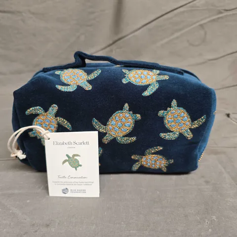 ELIZABETH SCARLETT MARINE OPEN FLAT MAKEUP BAG
