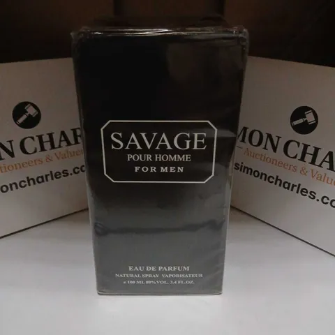 BOXED AND SEALED EBC COLLECTION SAVAGE POUR HOMME FOR MEN EAU DE PARFUM 100ML