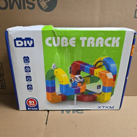 CUBE TRACK 81-PIECE DIY CONSTRUCTION TOY SET – AGES 3+