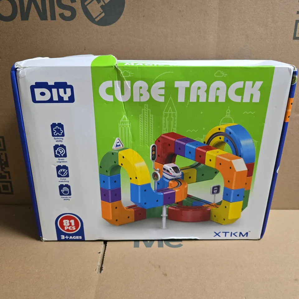 CUBE TRACK 81-PIECE DIY CONSTRUCTION TOY SET – AGES 3+