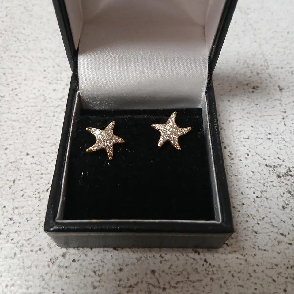 DIAMONIQUE EDIT UNDER THE SEA STUD EARRINGS STERLING SILVER
