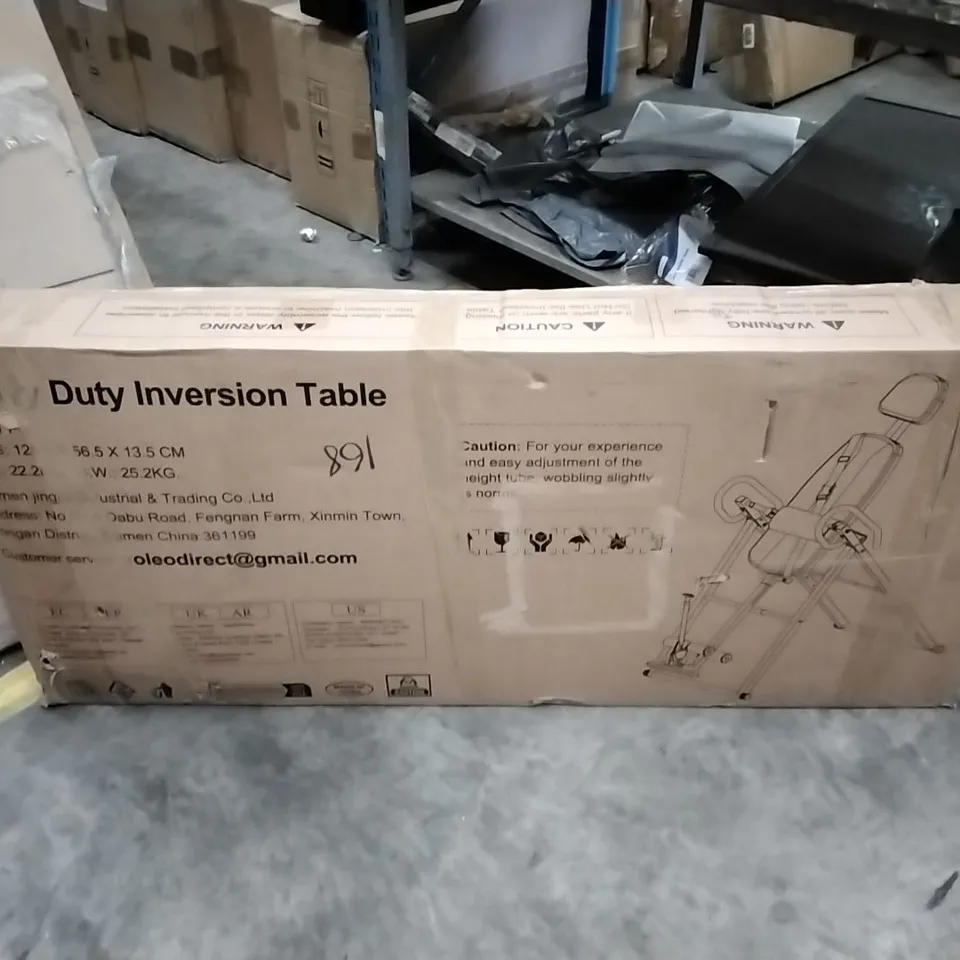 BOXED HEAVY DUTY INVERSION TABLE 