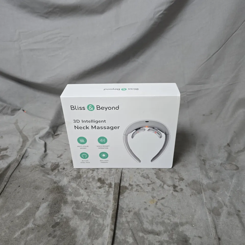 BLISS AND BEYOND 3D INTELLIGENT NECK MASSAGER BOXED