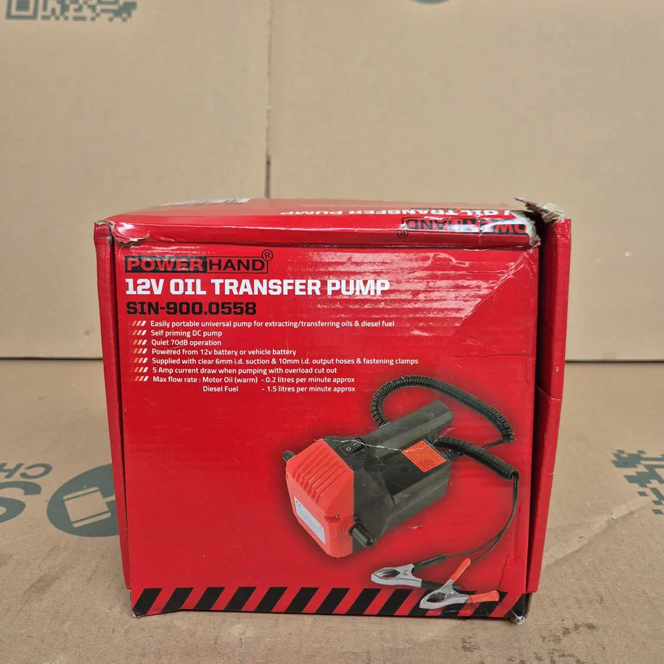POWERHAND 12V OIL TRANSFER PUMP