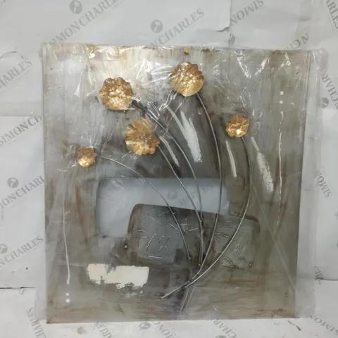 BOXED VINTAGE BOULEVARD 100901 ABSTRACT FLOWERS WALL DΓCOR 58X60CM