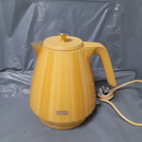 BOXED DELONGHI BALLERINA KETTLE - YELLOW 