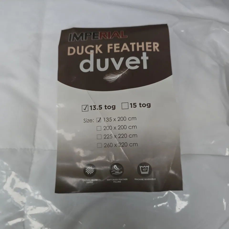 IMPERIAL DUCK FEATHER DUVET – 135 X 200 CM, 13.5 TOG