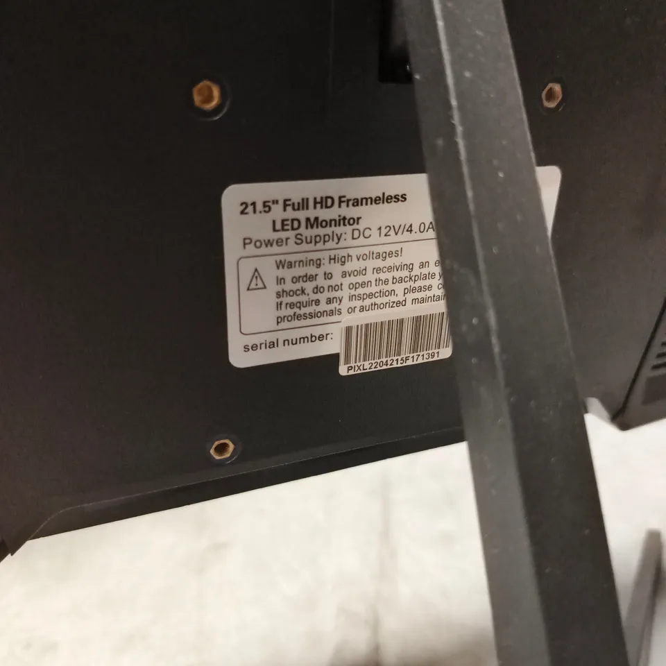 PIXL 21.5IN FULL HD FRAMELESS LED MONITOR - COLLECTION ONLY