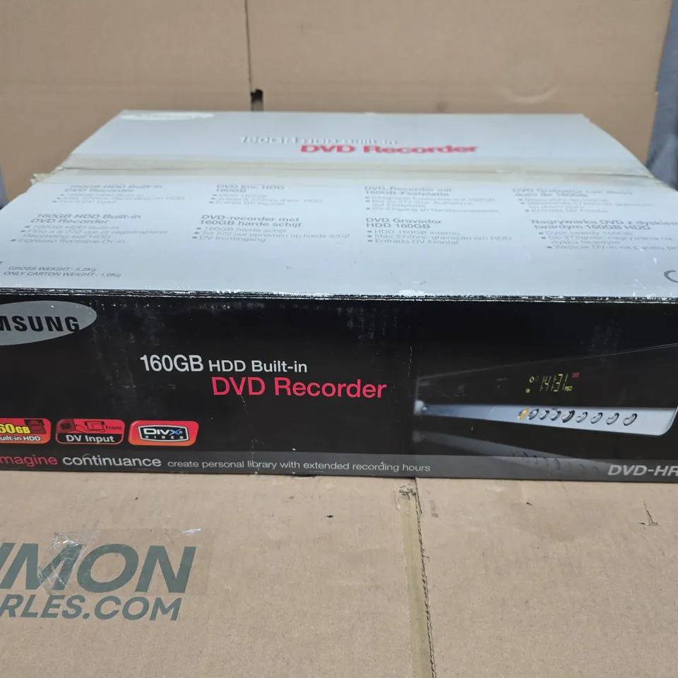 SAMSUNG DVD RECORDER WITH 160GB HDD BUILT-IN – DVD-HR734