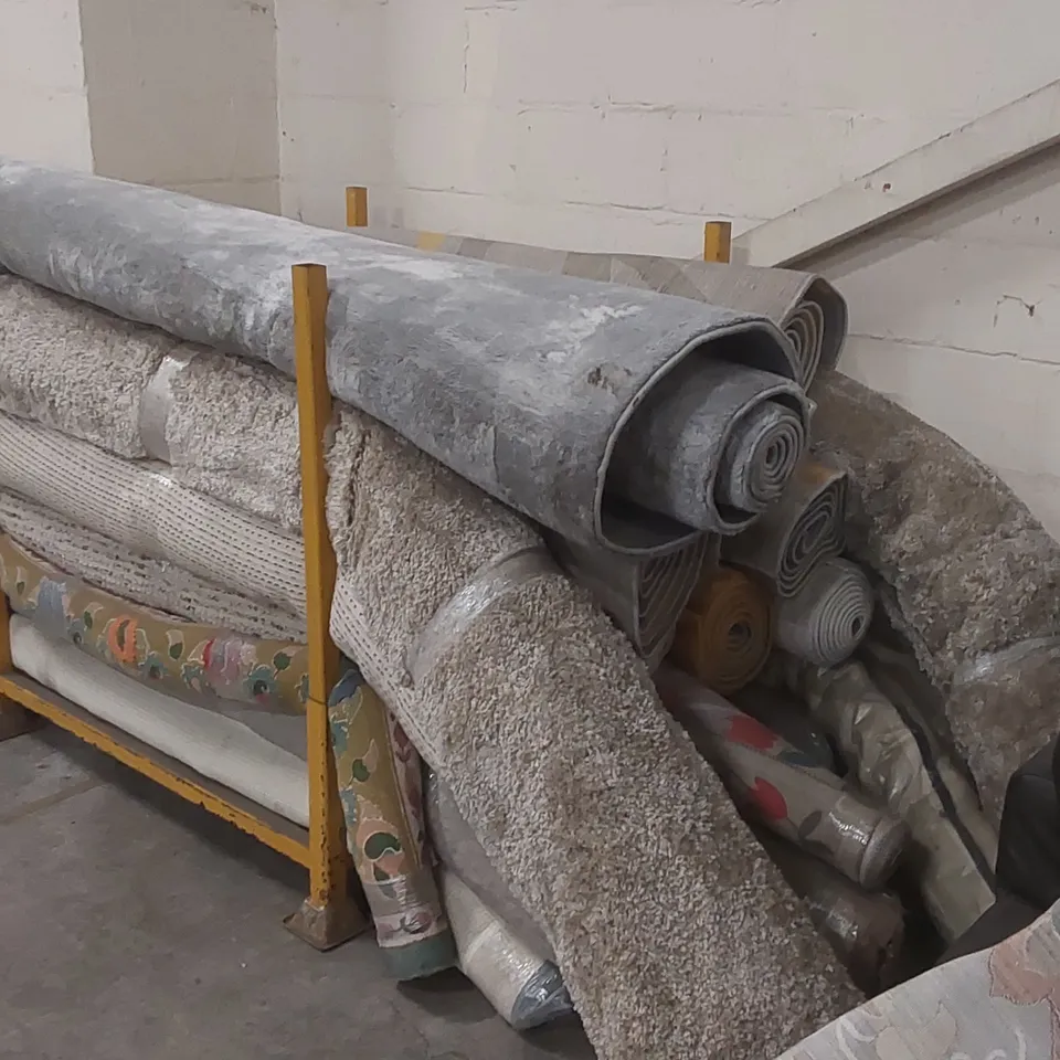 STILLAGE CONTAINING APPROXIMATELY  20x ASSORTED DESIGNER RUGS - STILLAGE NOT INCLUDED