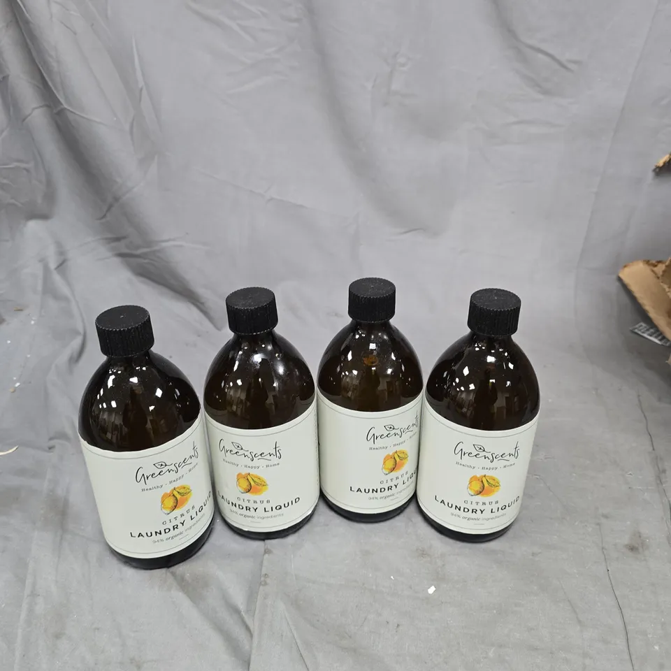 LAUNDRY LIQUID – LEMON SCENT, SET OF 4 BOTTLES