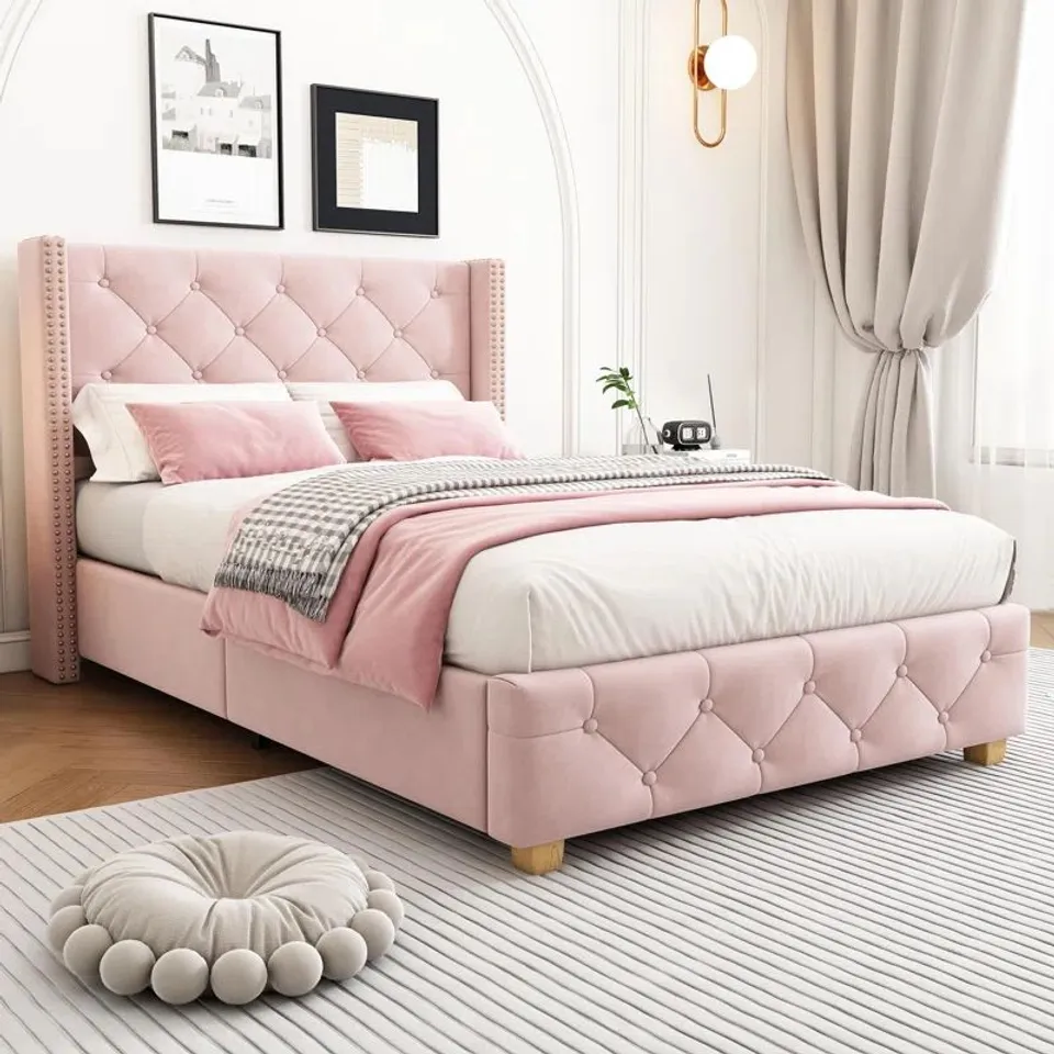 Doiron 90x190 Upholstered Storage Bed