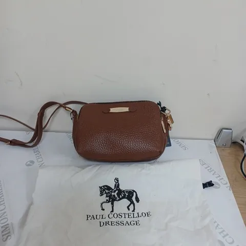 PAUL COSTELLOE DRESSAGE CROSSBODY TAN BAG