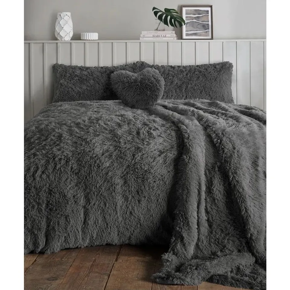 ALLPORT DUVET COVER SET COLOUR: CHARCOAL SIZE: DOUBLE