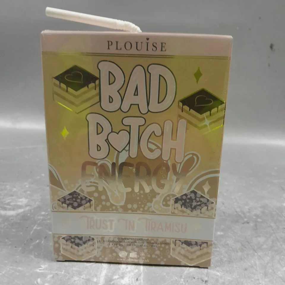 SEALED PLOUISE BAD BITCH ENERGY TRUST IN TIRAMISU LIP CONDITIONER AND LIP OIL SET