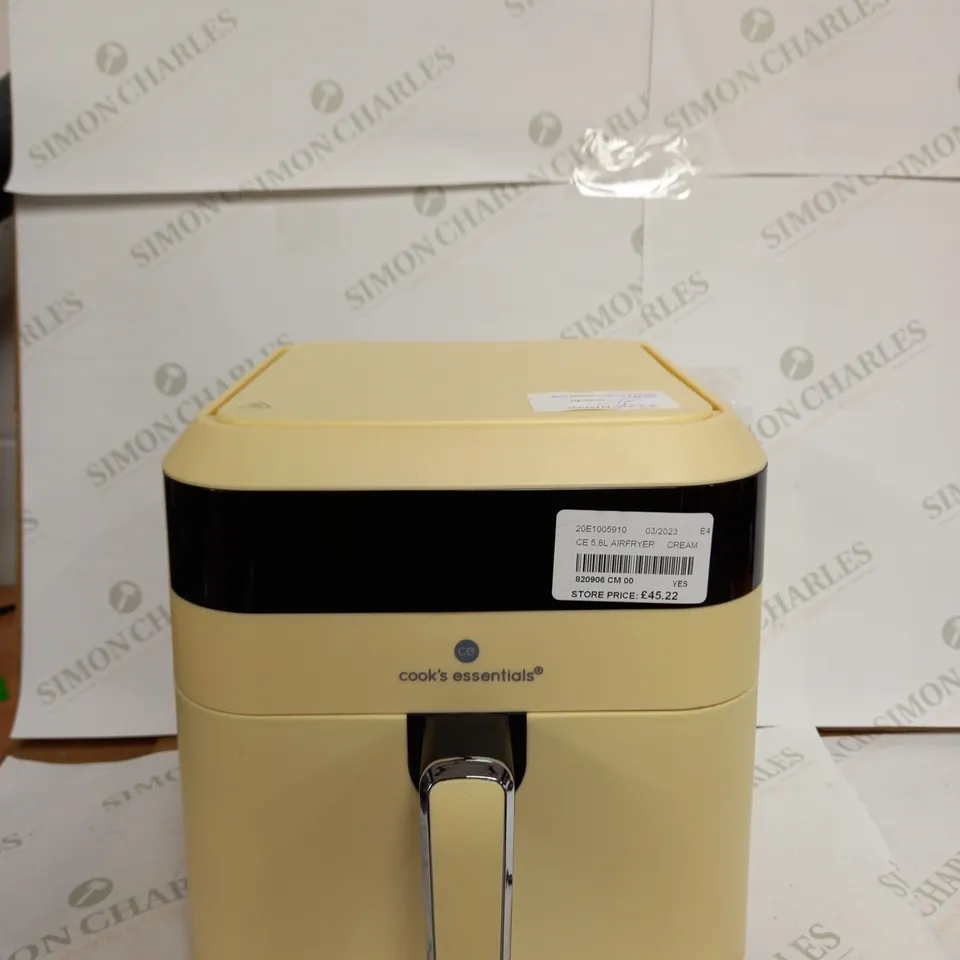 COOKS ESSENTIALS AIR FRYER IN YELLOW