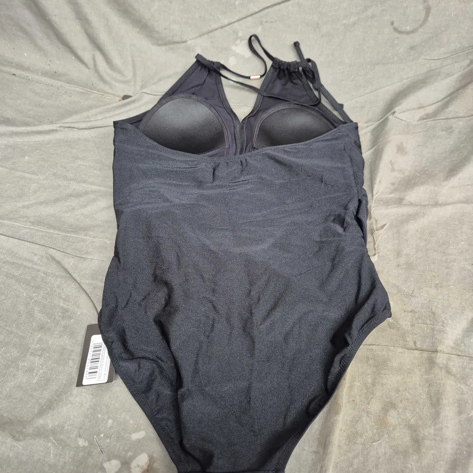 POUR MOI RING NECK CONTROL SWIMSUIT - BLACK, UK 16