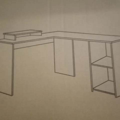 PALLET OF APPROXIMATELY 24 BOXED L-SHAPED COMPUTER DESKS